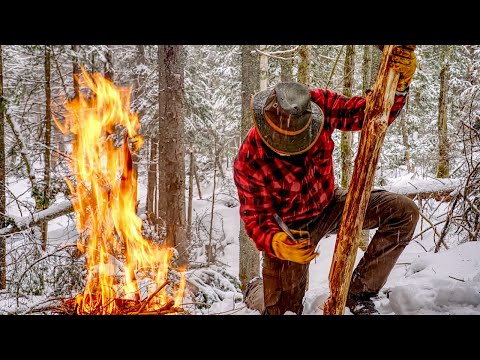 A Month in an Off Grid Log Cabin in the Wilderness with my