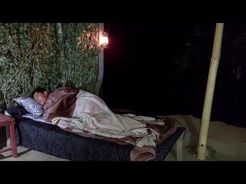 Peace in nature: Building a canopy and shelter with wood
