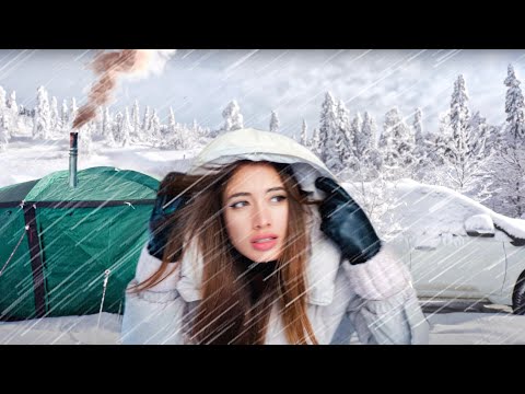 SOLO CAMPING IN SNOW From Cold Winter to Warm Summer