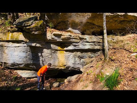 What's In This Homeowners Backyard River Cave?