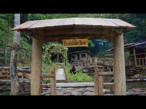 Off-grid life in the deep forest Making wooden bathtubs,