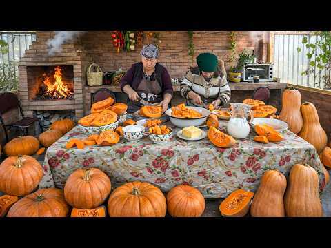 Grandma Cooks ONE Pumpkin into Dessert, Cake & Pilaf |