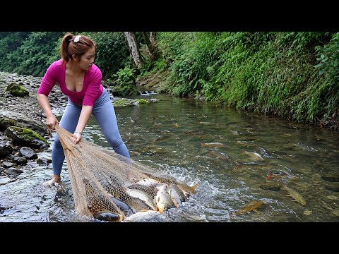 Big Fish Catching Videos in River - Trawl Nets Fishing -
