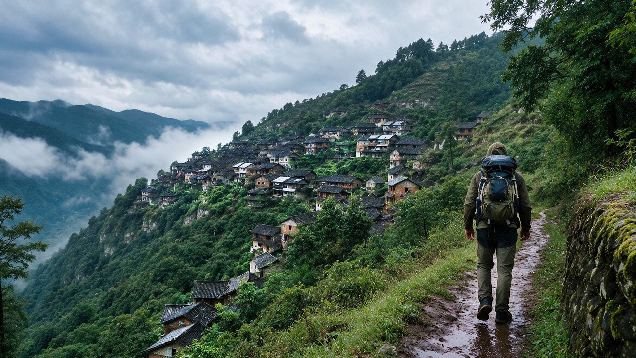 I Found China’s Most Incredible Village on a 1,000m Cliff