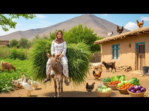 Village Life In Iran: Amazing Cooking & Donkey Riding