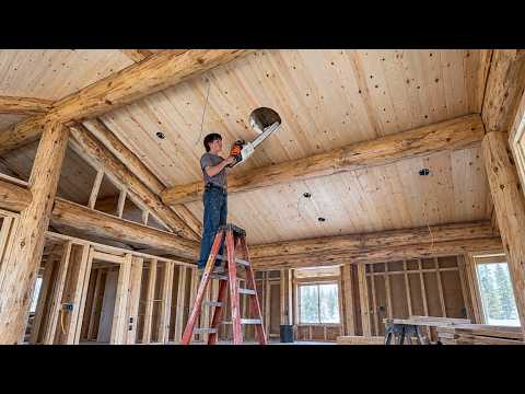 This Family of 7 Built Their Dream LOG HOME in the ALASKAN