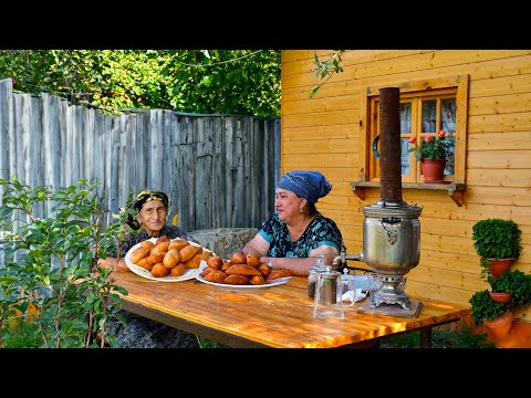 Grandma Making 100 Years old Traditional Azerbaijani Dish