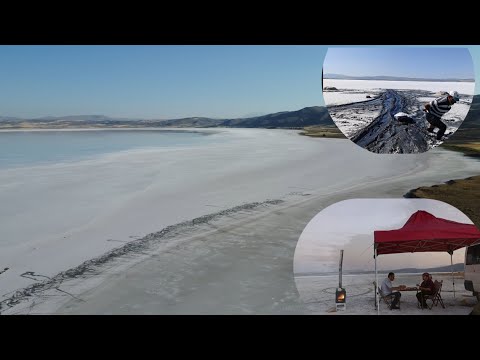 TUZ GÖLÜ'NDE KAMP YAPTIK. WE CAMPED AT SALT LAKE. #kamp