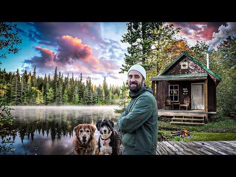We Found LOST LAKE -- Remote Off-Grid Cabin w/ my Dogs!