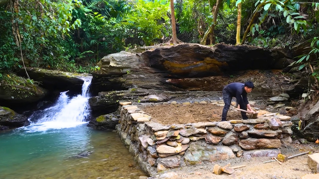 Man Spends 210 Days Building DREAM VILLA By River Start