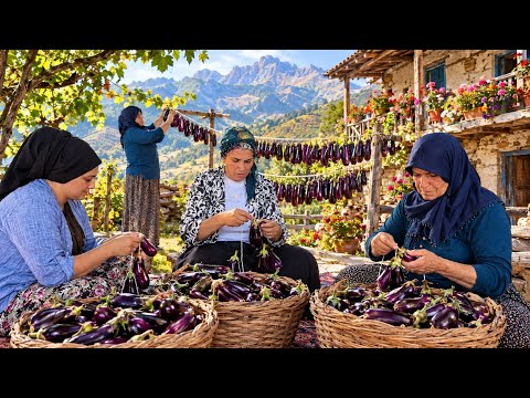 Yüksek Dağlarda Kış Hazırlığı | Geleneksel Köy Yaşamı \