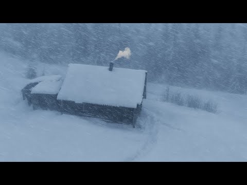 The BLIZZARD Hit Suddenly Shelter in an ABANDONED Mountain