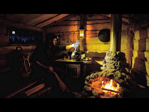 Life in log cabins I'm building a bathhouse nearby ASMR