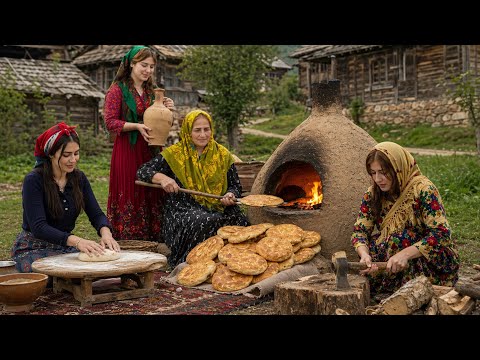 Traditional Village Cooking | Baking Sweet Halva Bread in a