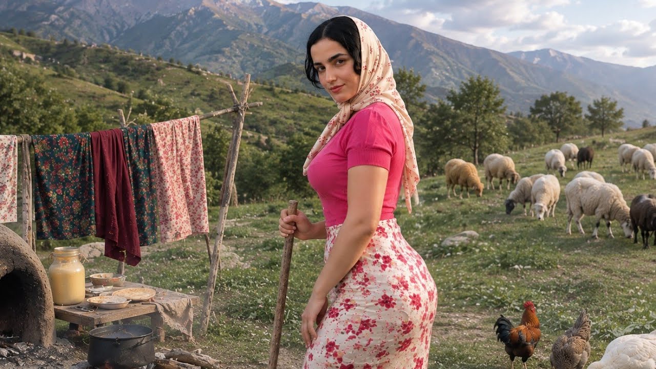 A Peaceful Day in the Village Simple Rural Life and Daily