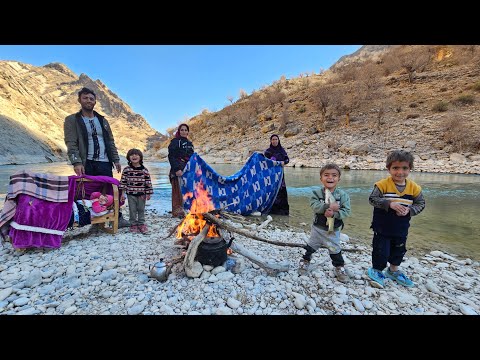 One day with the nomads traditional fishing and washing