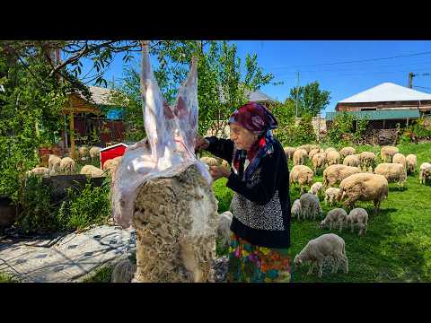 Eid al-Adha in the Village: Grandma Butchering a Young Lamb