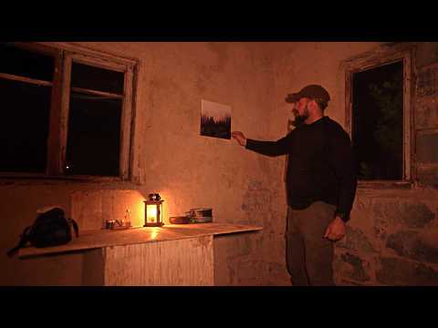 The man cleaned up the abandoned house and spent the night