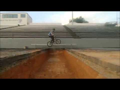 sketchy 180 over trench bmx