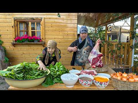 Dolma - Grandma Fresh Grape Leaves Harvest | Traditional