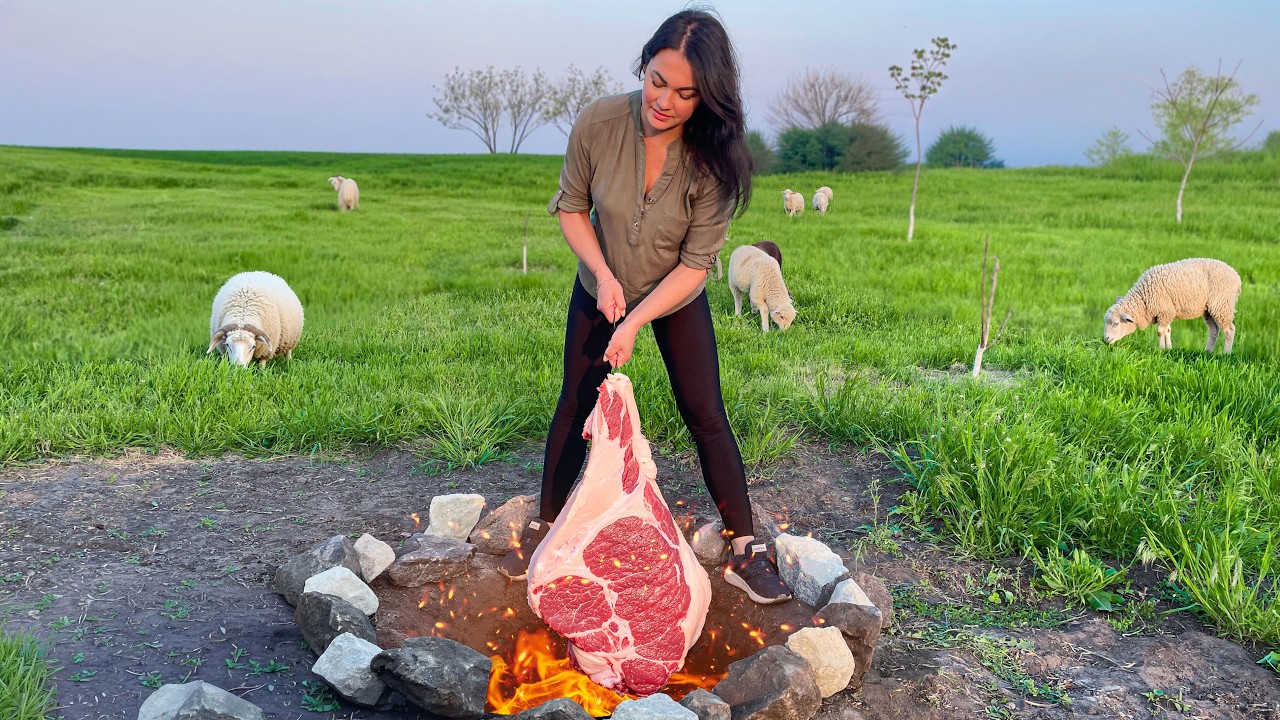 This Huge Piece of Meat Was Baked Underground for 15 Hours