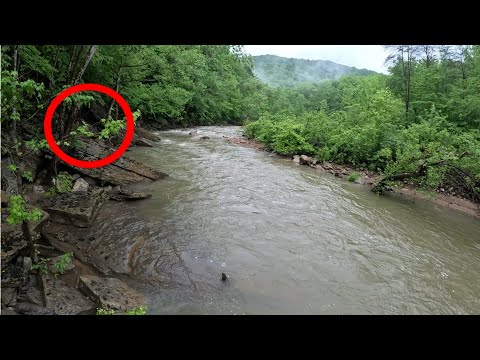 16 Mile Cave On The Side Of A River