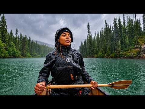 6 Days / 125 km Solo Canoe Trip Wildfire Smoke & Rain