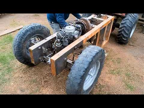 Man Builds DIY Tractor at HOME from Scratch Start to
