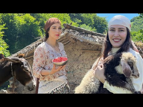 Village women cook a delicious meal with fish caught from