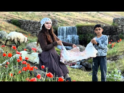 Nomadic Life : The Mountains of Iran cook a Local Dish