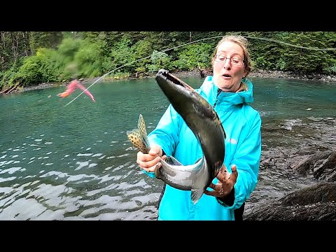 My Wife Went Fishing in Alaska WITHOUT ME Monster Salmon
