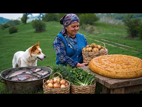Baked Trout Pie Homemade Village Style Recipe