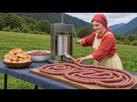 French Hot Dogs With Homemade Sausages In The Village