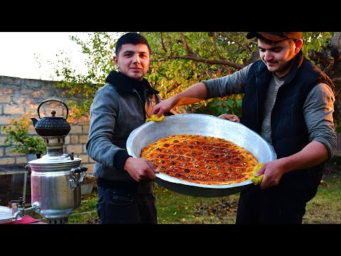 Country Lifestyle Vlog Azerbaijani Baklava Recipe! Outdoor