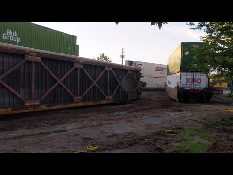 23 Car Train Derailment In Duluth, GA