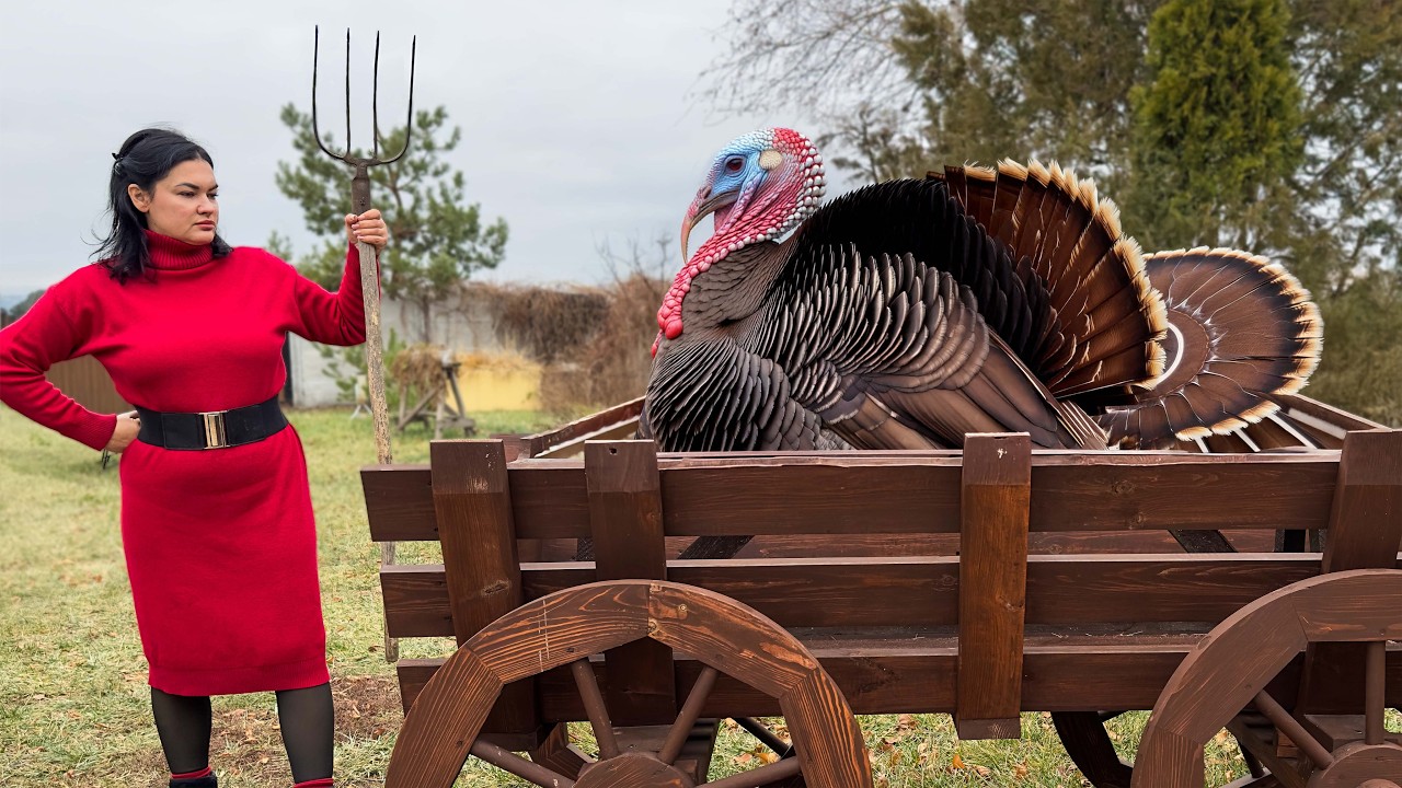 How Delicious Is It To Cook A Huge Turkey? Family Cooking
