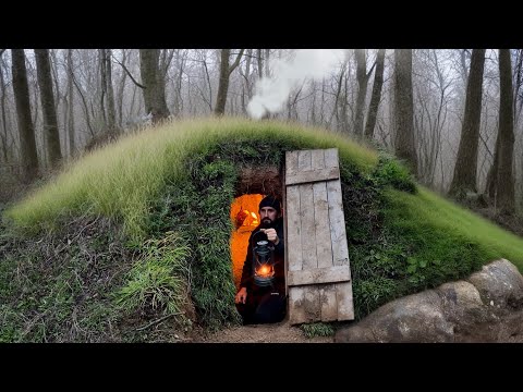 Building a Secret Dugout Survival Bunker Bushcraft Skills