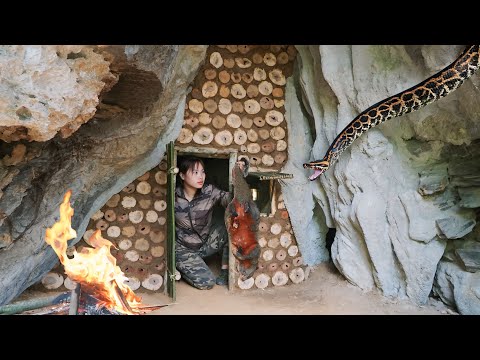 Build new shelter, skills, catch squirrels, cook, survival