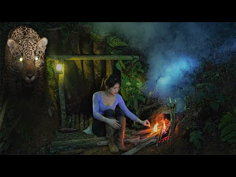 Overnight shelter, fighting with wild nature - Eat wild