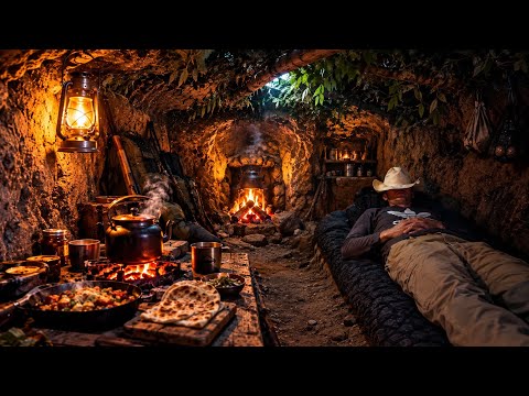 "Building a Secret Underground Shelter in the Forest