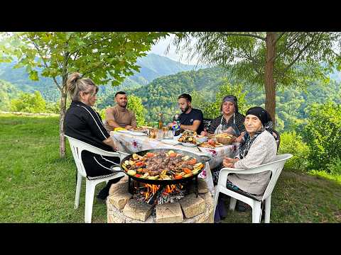 Family Feast by the Mountain’s Edge: Cooking a Delicious