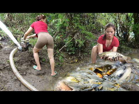 FishingTechniques - The Smart Girl Uses a Motor to Release
