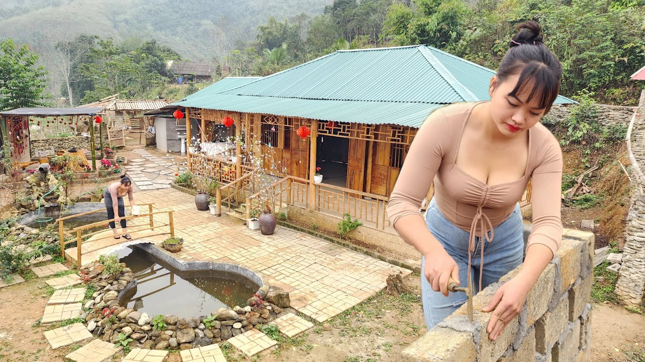 60 days the girl built a livestock barn alone and began