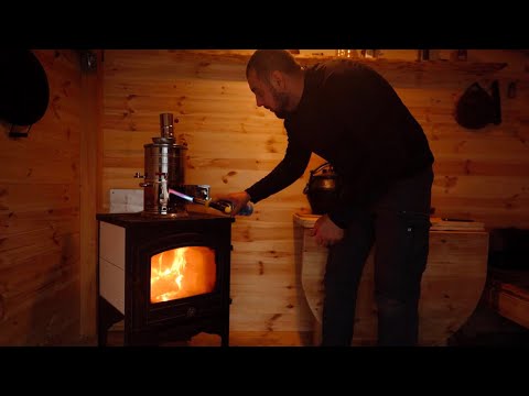 Log cabins during a thunderstorm I build and live in a