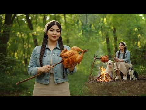 I Cooked a Whole Chicken in the Middle of the Forest