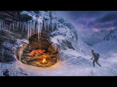 Alone in the Frozen Mountains A Secret Stone House Cave