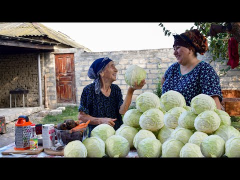 Making Pickle by Cabbage and Vegetables | village life |