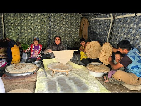 Ancient Bread Making in the Wild Zagros Mountains Nomad