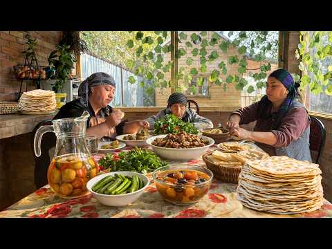 Authentic Lavash Bread & Turkey Kavurma Cooked Over Wood