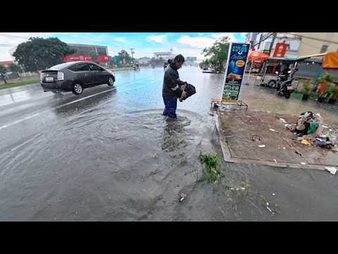 Cleaning roadside drains that become severely clogged